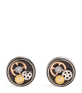 Circle Gear Cufflinks 