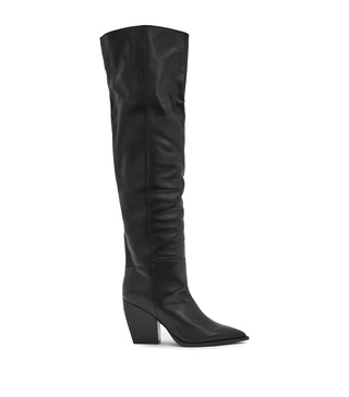 Leather Reina Knee-High Boots 90