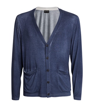 Jersey V-Neck Cardigan