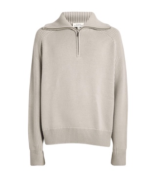 Merino Wool Quarter-Zip Sweater