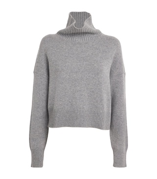 Cashmere-Blend Rollneck Sweater