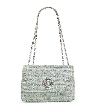 Tweed Clover Shoulder Bag