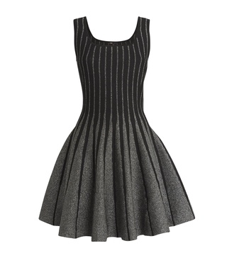 Jacquard Knit Mini Dress