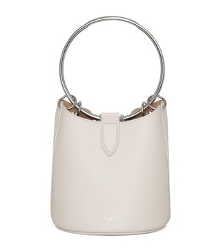 Medium Leather Ring Bucket Bag