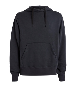 Cotton-Blend Washed Hoodie