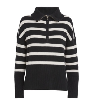 Cashmere-Blend Striped Sweater