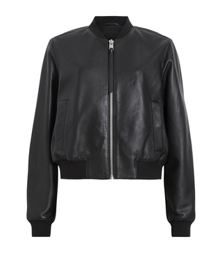 Leather Orten Bomber Jacket