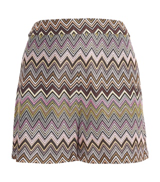 Zigzag High-Rise Shorts