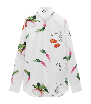 Cotton Poplin Printed Shirt