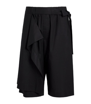 Panelled Wide-Leg Shorts