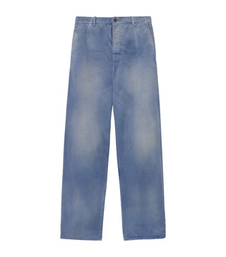 Cotton-Blend Baggy Trousers