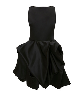 Asymmetric Peplum Mini Dress