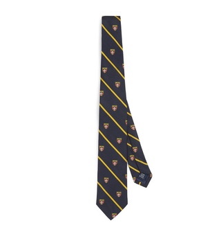 Silk Striped Repp Club Tie 