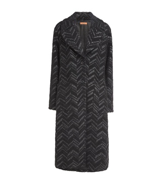 Zigzag Single-Breasted Coat