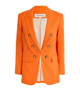 Stretch-Linen Bexley Dickey Blazer