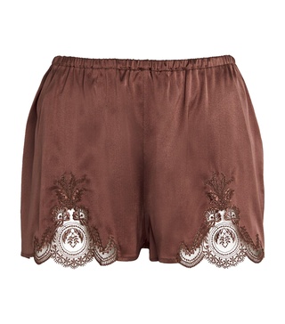 Silk-Blend Shorts