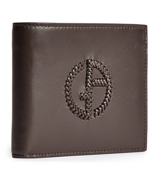 Leather Logo Bifold Wallet