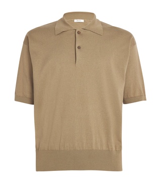 Tiago Cotton-Cashmere Polo Shirt 