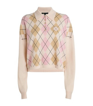 Argyle Polo-Neck Sweater