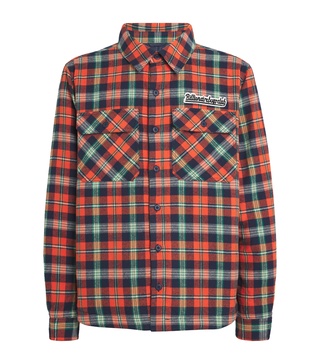 Flannel Check Padded Overshirt