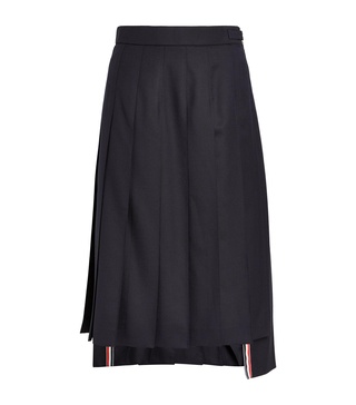 Pleated Midi Skirt