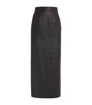 Leather Mari Midi Skirt