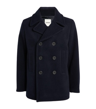 Wool-Blend Pea Coat 