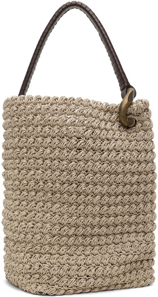 Taupe Large JWA Corner Bucket Tote