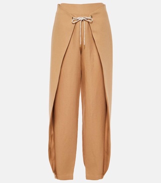 Marylen linen tapered pants