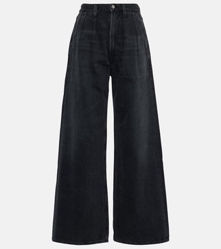 Maritzy high-rise wide-leg jeans