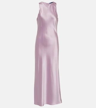 Satin maxi dress