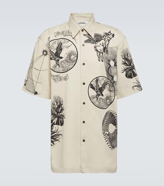 Cassidye printed cotton poplin shirt