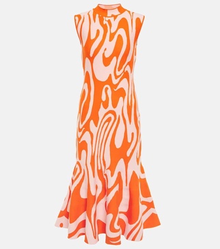 Teglia printed midi dress