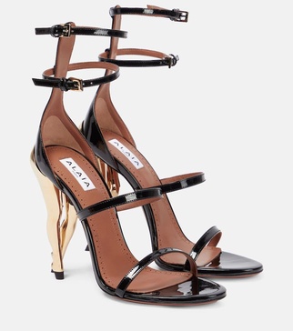 Cabaret patent leather sandals