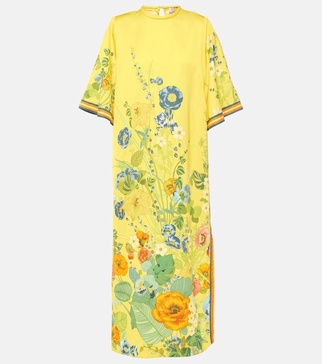 Cresida floral-print satin maxi dress 