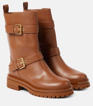 Thiago leather biker boots