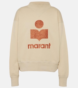 Moby logo cotton-blend sweatshirt