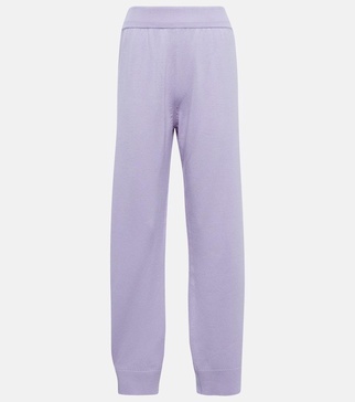 Tapered cashmere pants