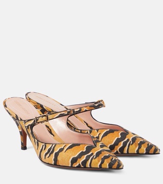 Zimmermann Aura printed mules