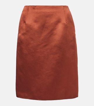 Silvia duchess midi skirt