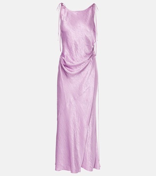 Satin midi dress