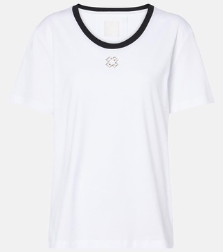 4G crystal-embellished cotton jersey T-shirt