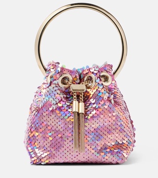 Bon Bon Micro sequined bucket bag