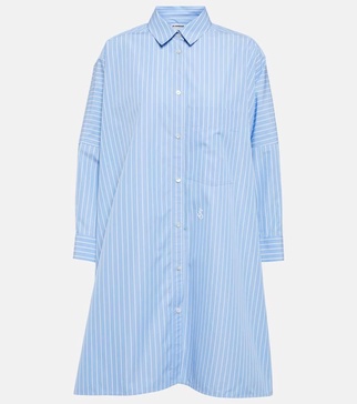 Striped cotton poplin shirt