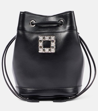 Tres Vivier leather bucket bag