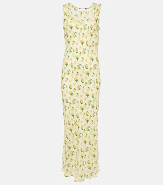 Tonale printed silk maxi dress