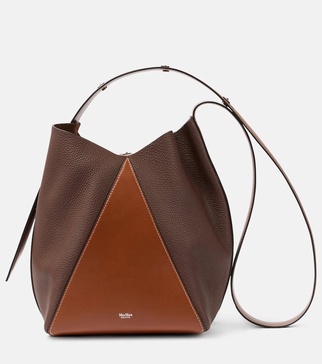 MMBucket Small leather bucket bag