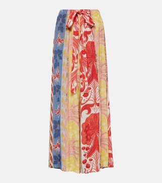 Printed maxi skirt