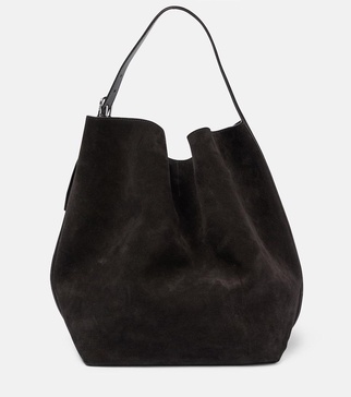 Suede tote bag