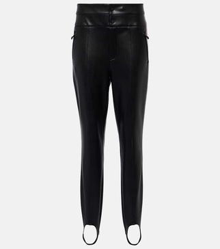 Aurora high-rise faux leather ski pants